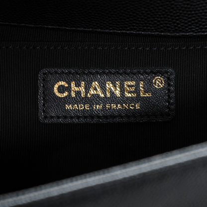 Chanel Caviar Quilted Medium Boy Flap Black 6 of 7