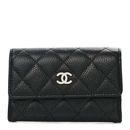 Chanel Caviar Quilted Flap Card Holder Black 1 of 9