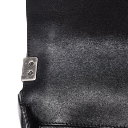 Chanel Calfskin Chevron Quilted Small Boy Flap Black 15 of 17