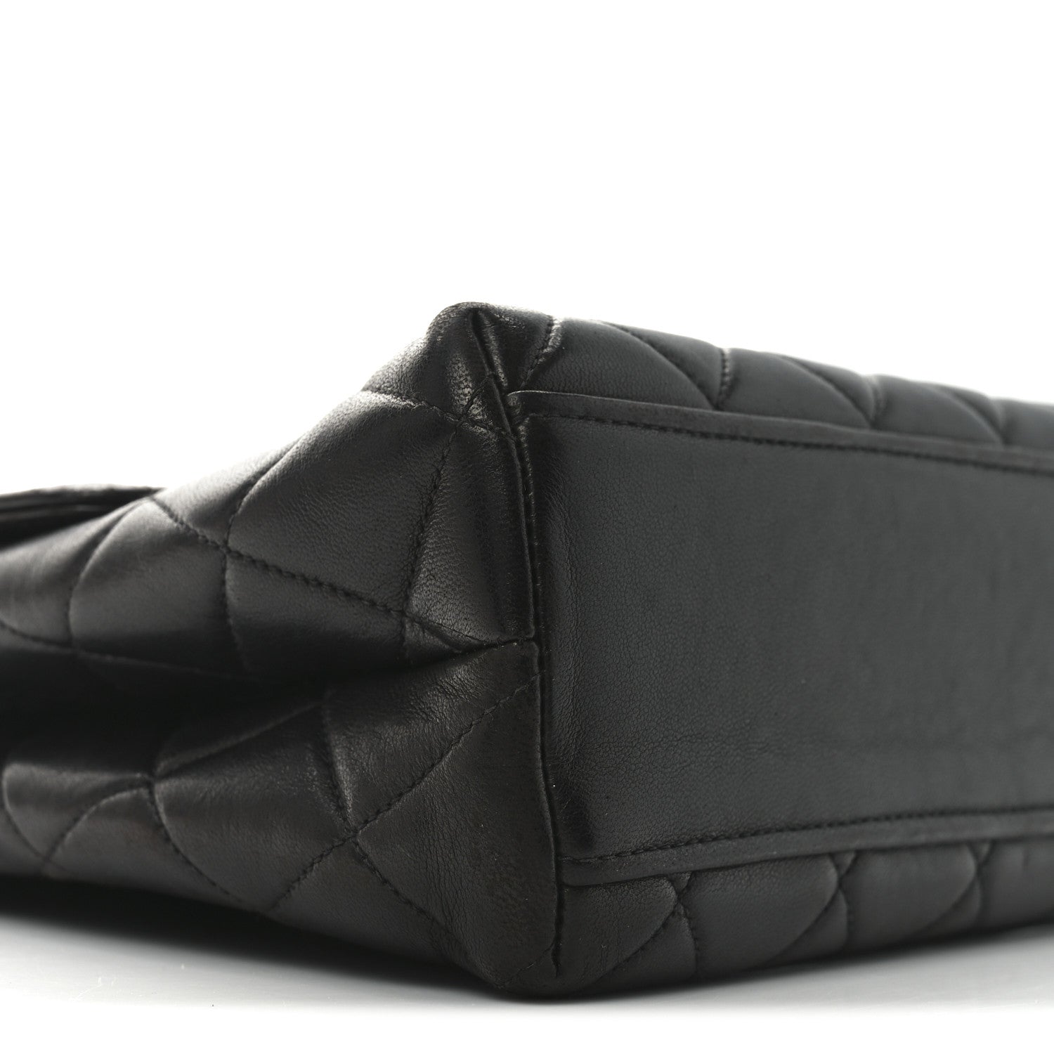 Chanel Lambskin Quilted Medium Kelly Flap Bag Black 9 of 10