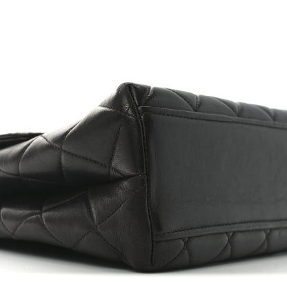 Chanel Lambskin Quilted Medium Kelly Flap Bag Black 9 of 10
