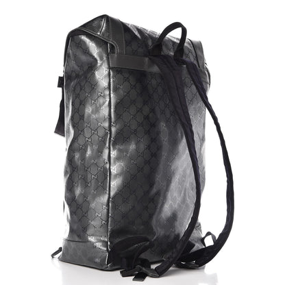 Gucci Imprime Monogram Large Interlocking G Double Buckle Backpack Platinum Grey 3 of 7