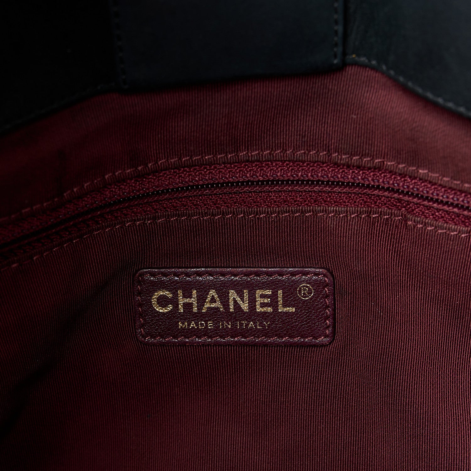 Chanel Iridescent Calfskin Quilted Happy Stitch Shopping Tote Black 7 of 11