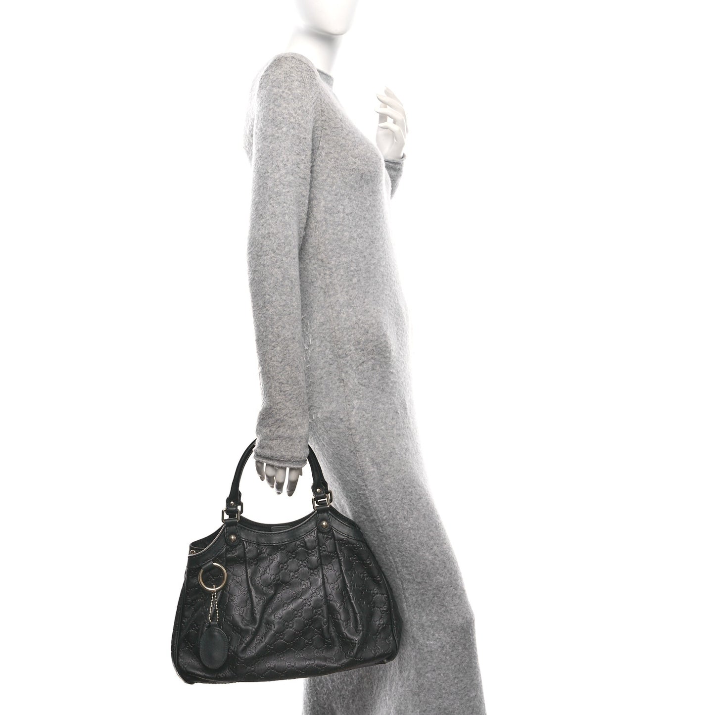 Guccissima Medium Sukey Tote Black