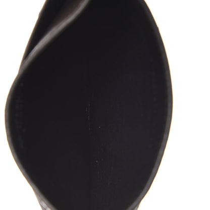 Saint Laurent Grain De Poudre Matelasse Chevron Monogram Card Case Coal 5 of 8