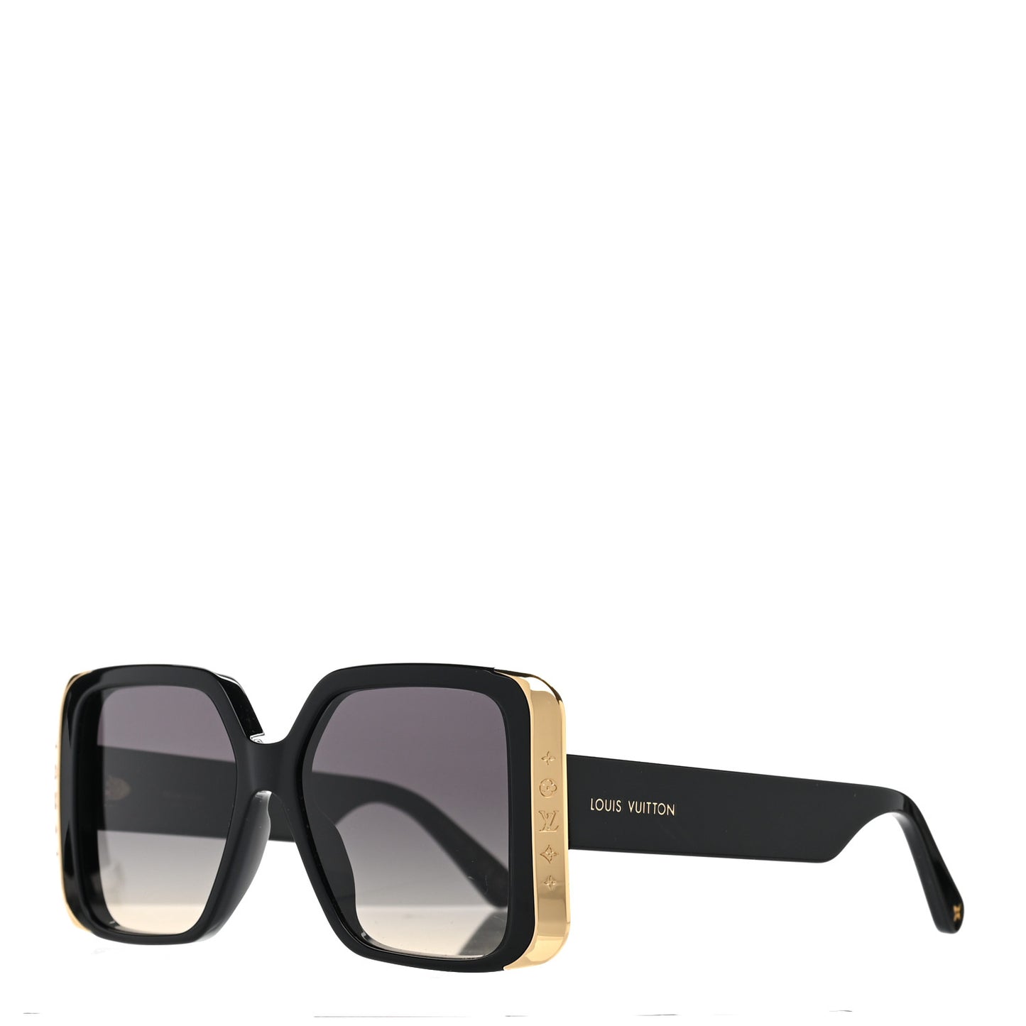 Acetate LV Moon Square Sunglasses Z1664W Black