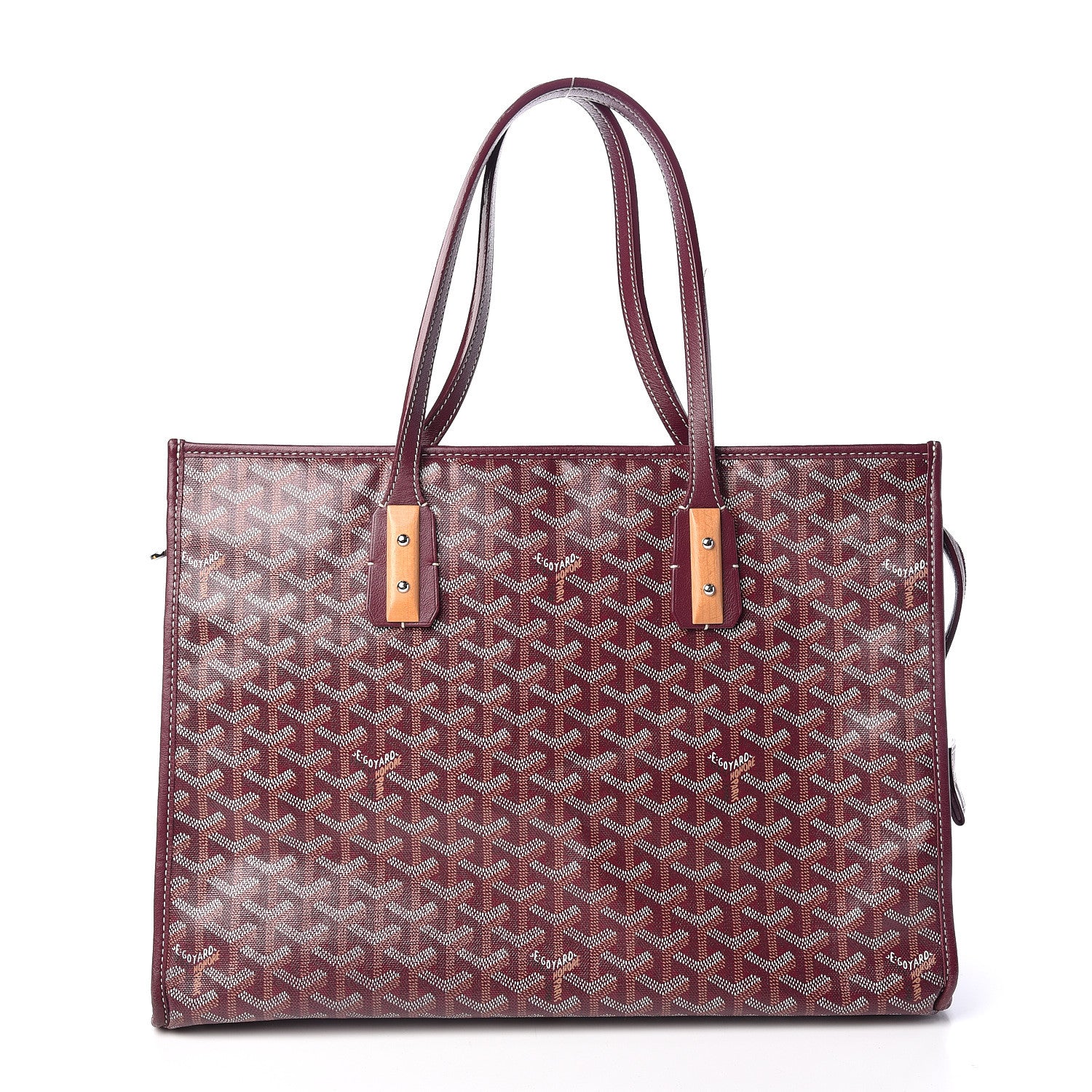Goyard Goyardine Marquises Tote Burgundy 1 of 14