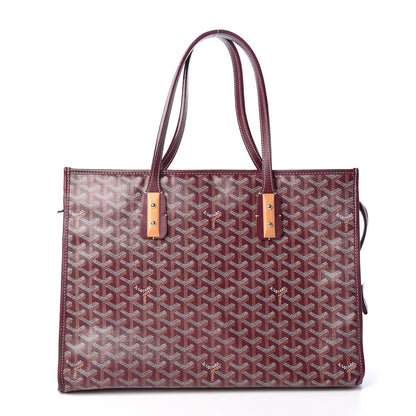 Goyard Goyardine Marquises Tote Burgundy 1 of 14