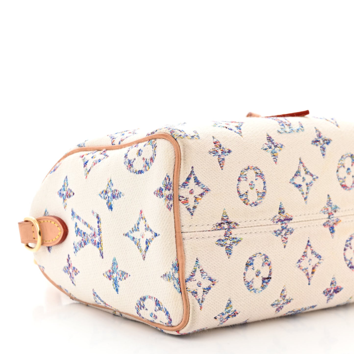 Monogram Jacquard Fabric Speedy Bandouliere 20 Multicolor Beige
