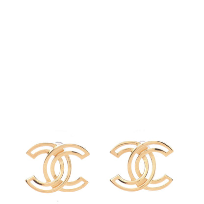 Chanel Metal Obazine CC Earrings Gold 1 of 5
