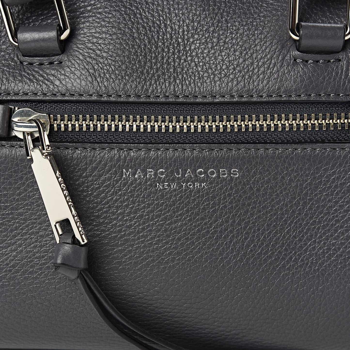 Calfskin Recruit Bauletto Satchel Tote Bag Grey
