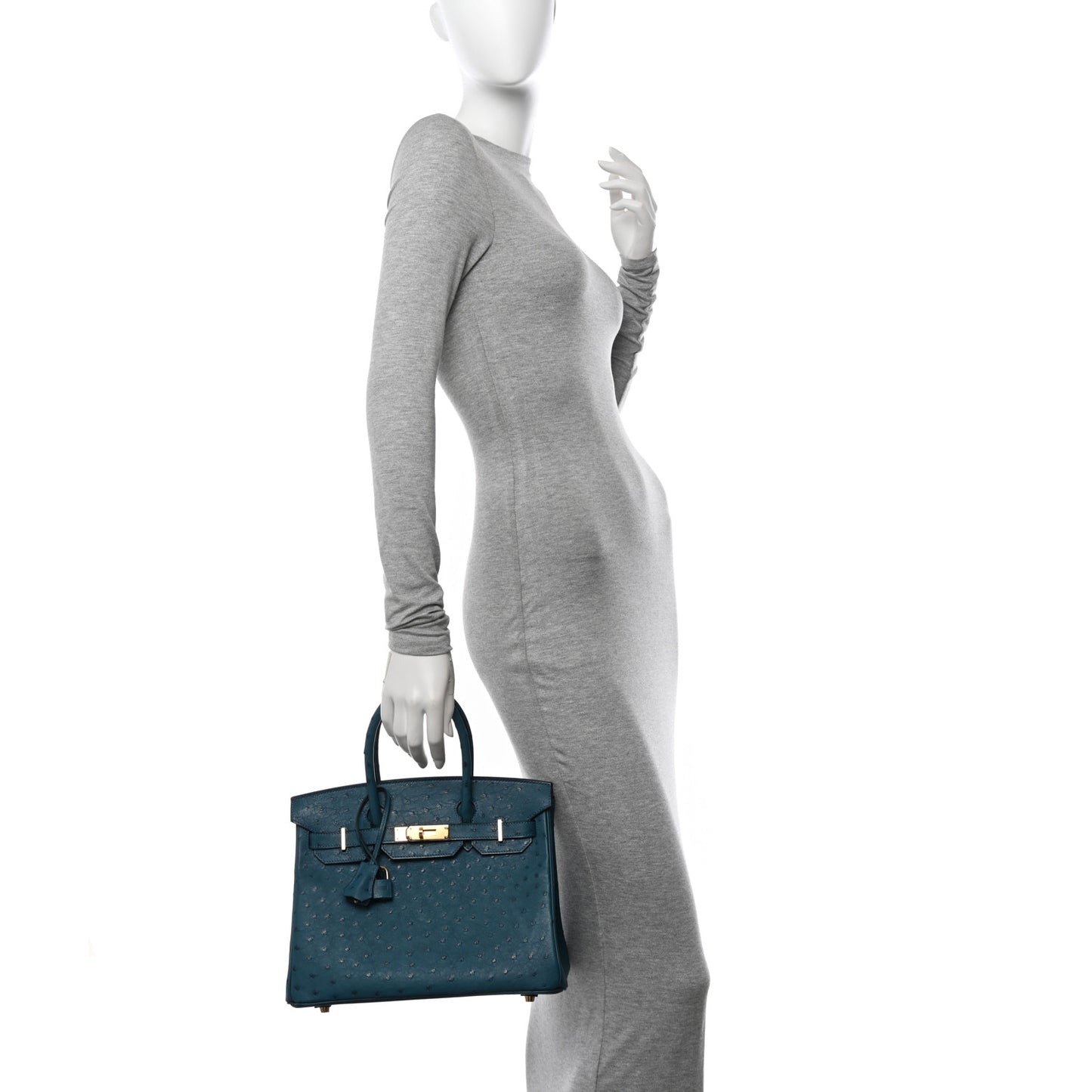 Ostrich Birkin 30 Colvert