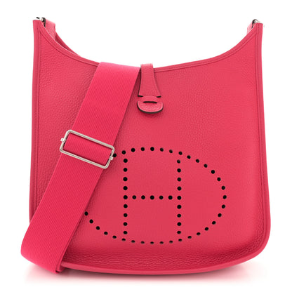 Hermes Taurillon Clemence Evelyne III PM Rose Extreme 1 of 13