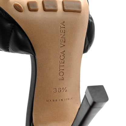 Bottega Veneta Nappa Matelasse Padded Mule Sandals 36.5 Black 16 of 18