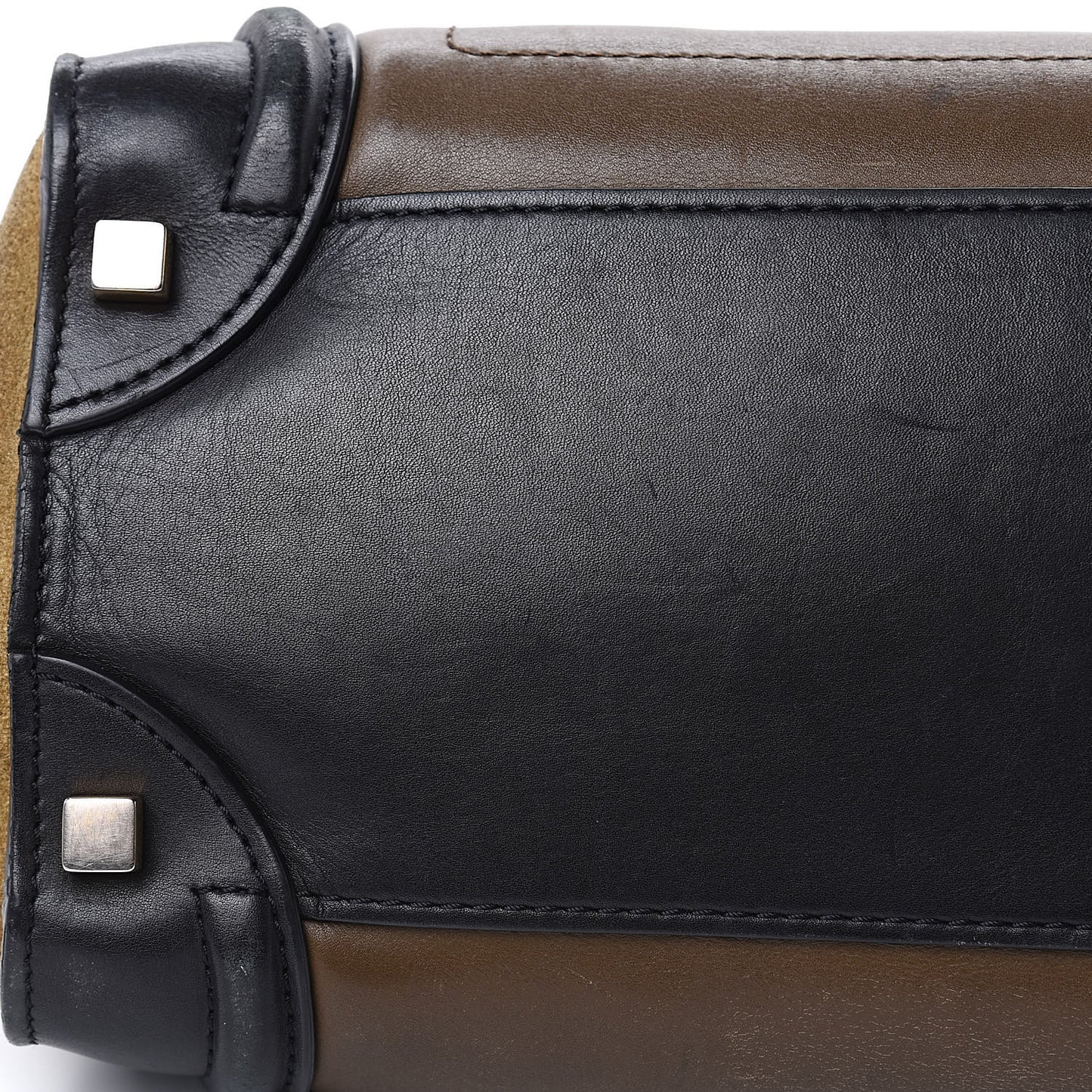 Smooth Calfskin Suede Micro Tri-Color Luggage