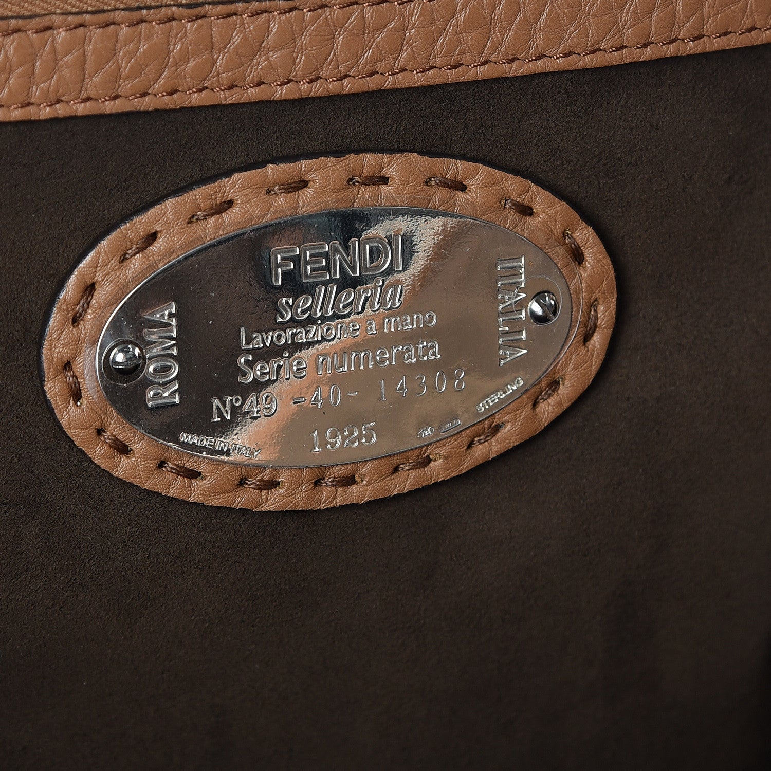 Fendi Cuoio Romano Selleria Adele 1328 Bag Mou 8 of 9