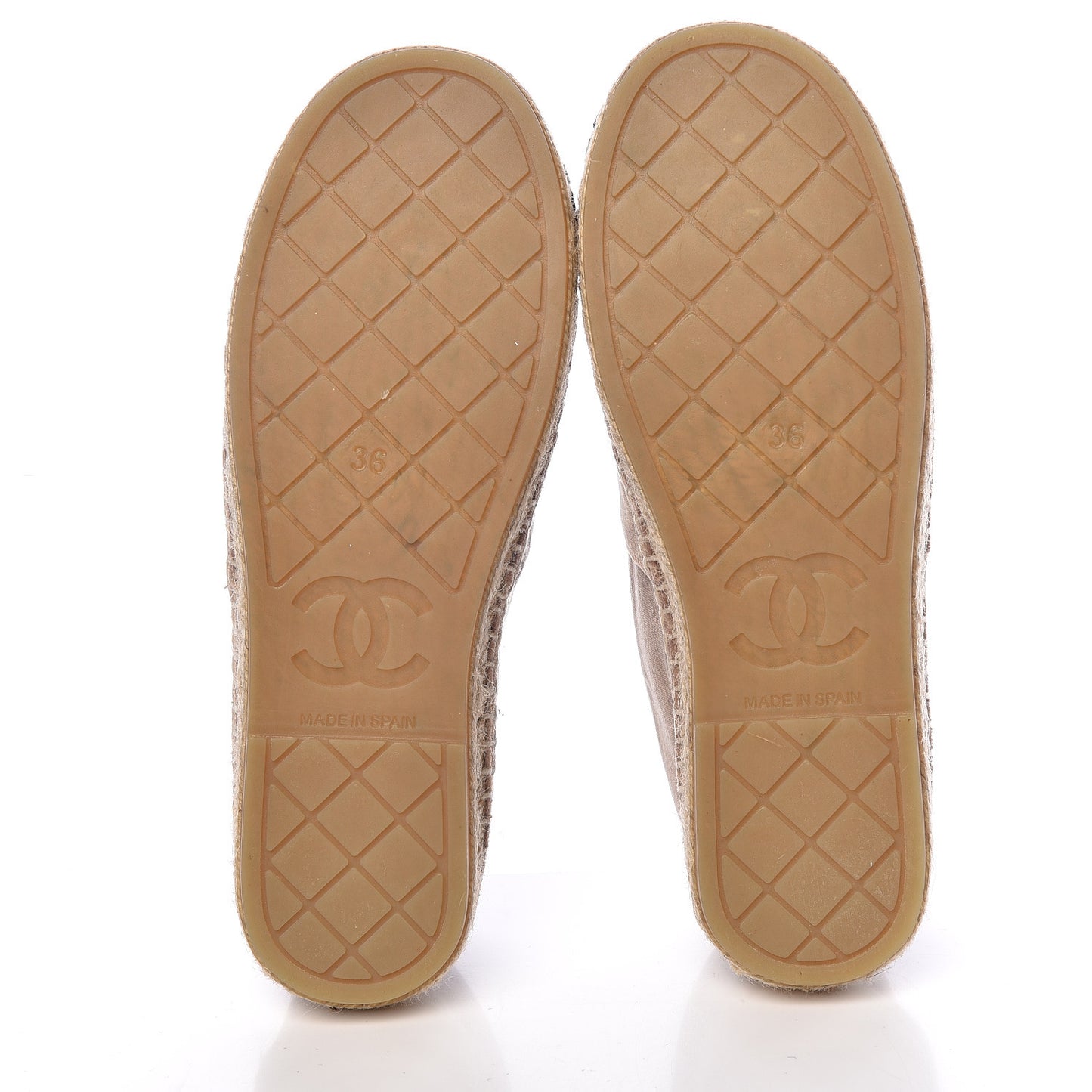 Velvet Logo Espadrilles 36 Beige Black