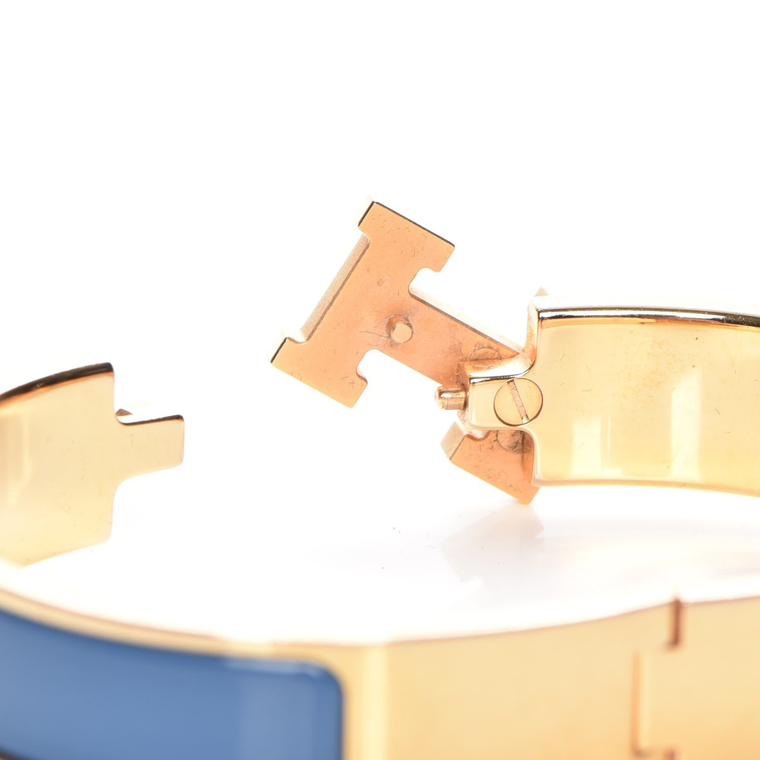 Hermes Enamel Narrow Clic Clac H Bracelet PM Bleu Transat 5 of 6