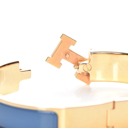 Hermes Enamel Narrow Clic Clac H Bracelet PM Bleu Transat 5 of 6