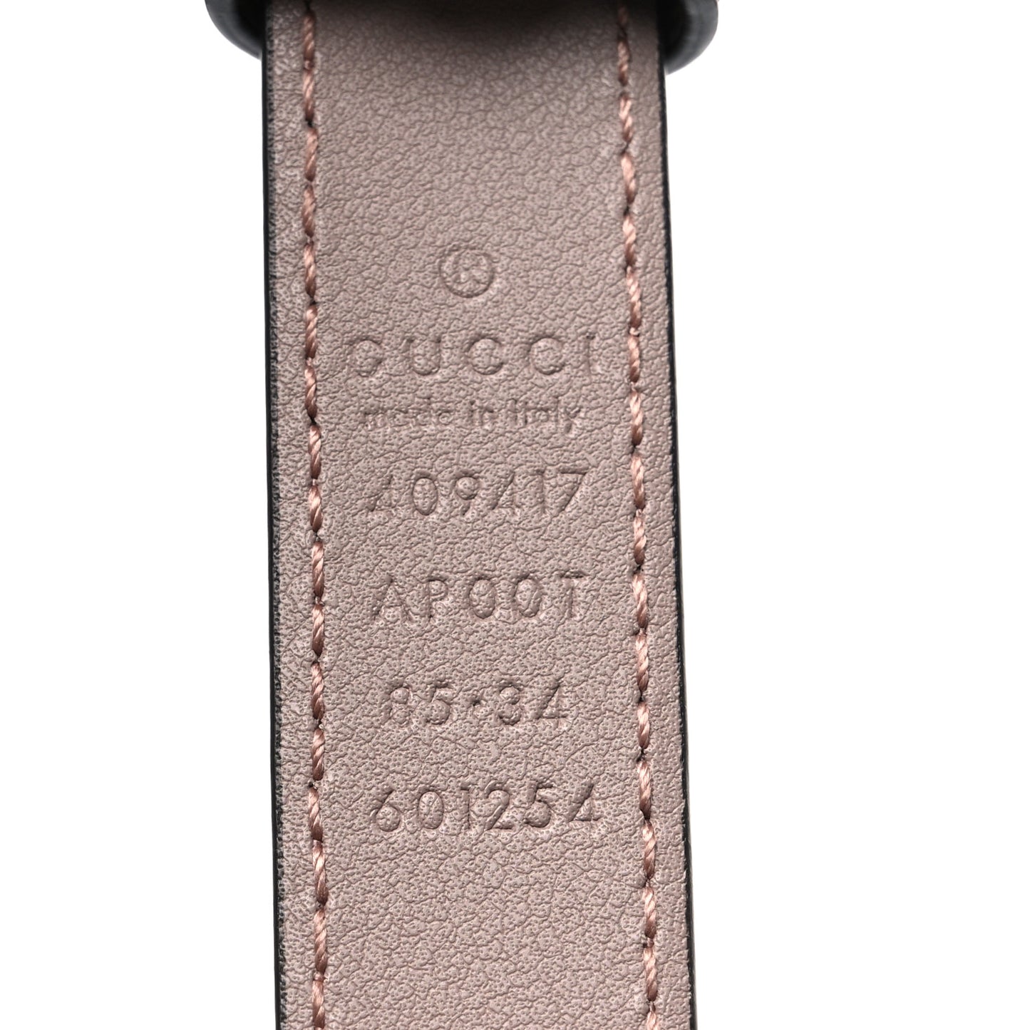 Calfskin Double G 20mm Belt 85 34 Porcelain Rose