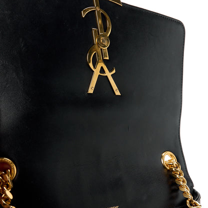 Saint Laurent SAINT LAURENT Patent Matelasse Monogram Large Vicky Chain Bag Black 12 of 16