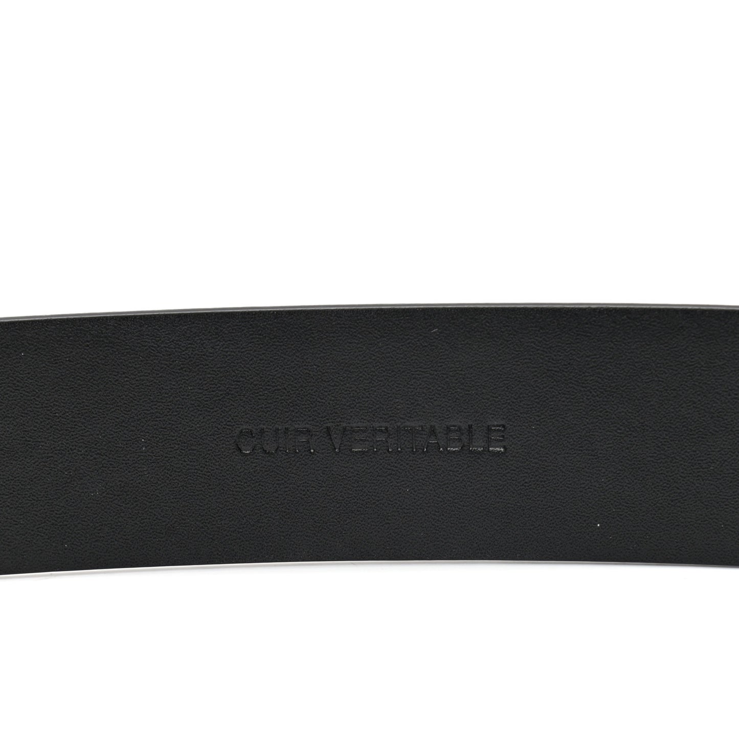Calfskin Crystal Metal Quilted CC Belt 80 32 Black