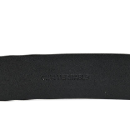 Chanel Calfskin Crystal Metal Quilted CC Belt 80 32 Black 5 of 8
