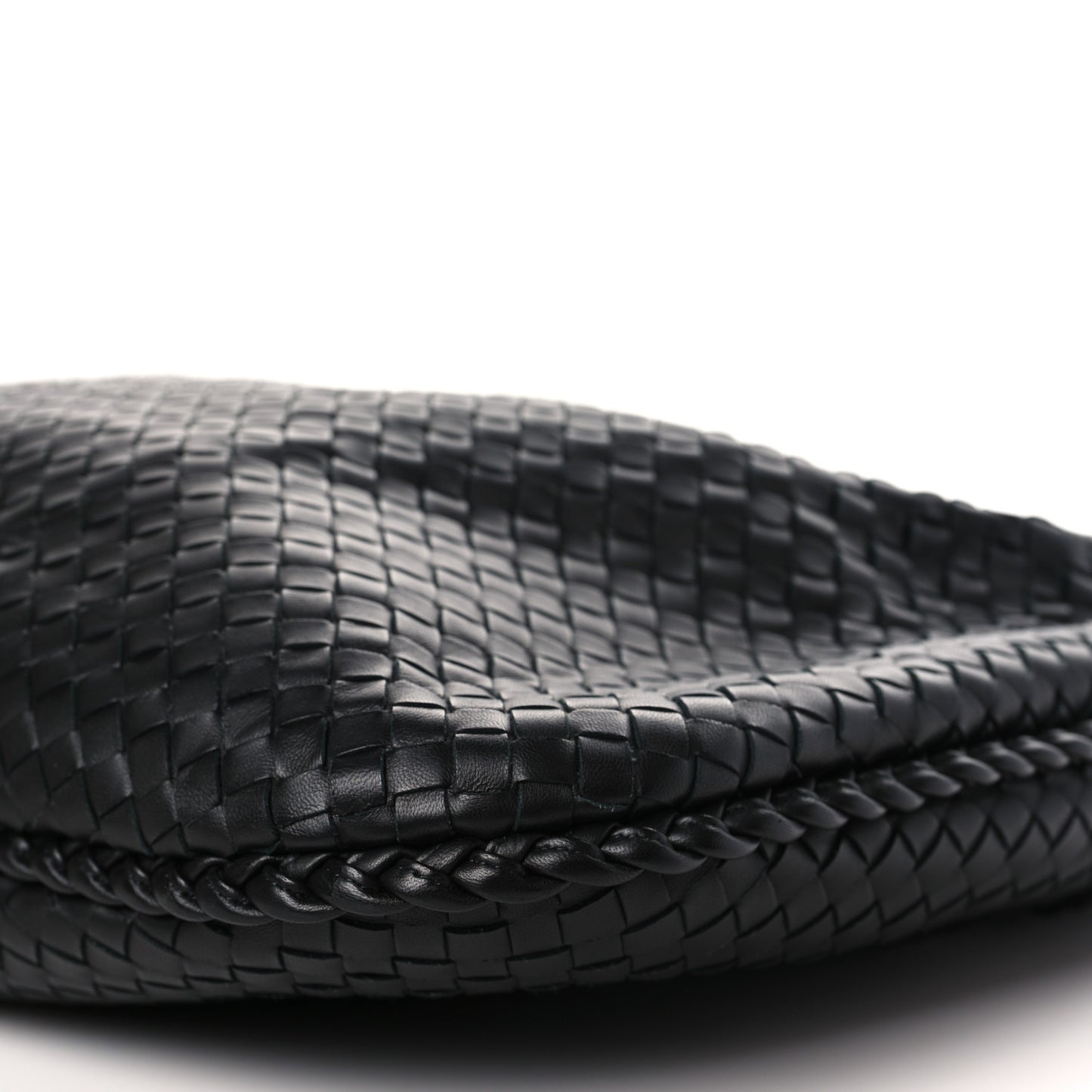 Nappa Intrecciato Medium Veneta Hobo Black