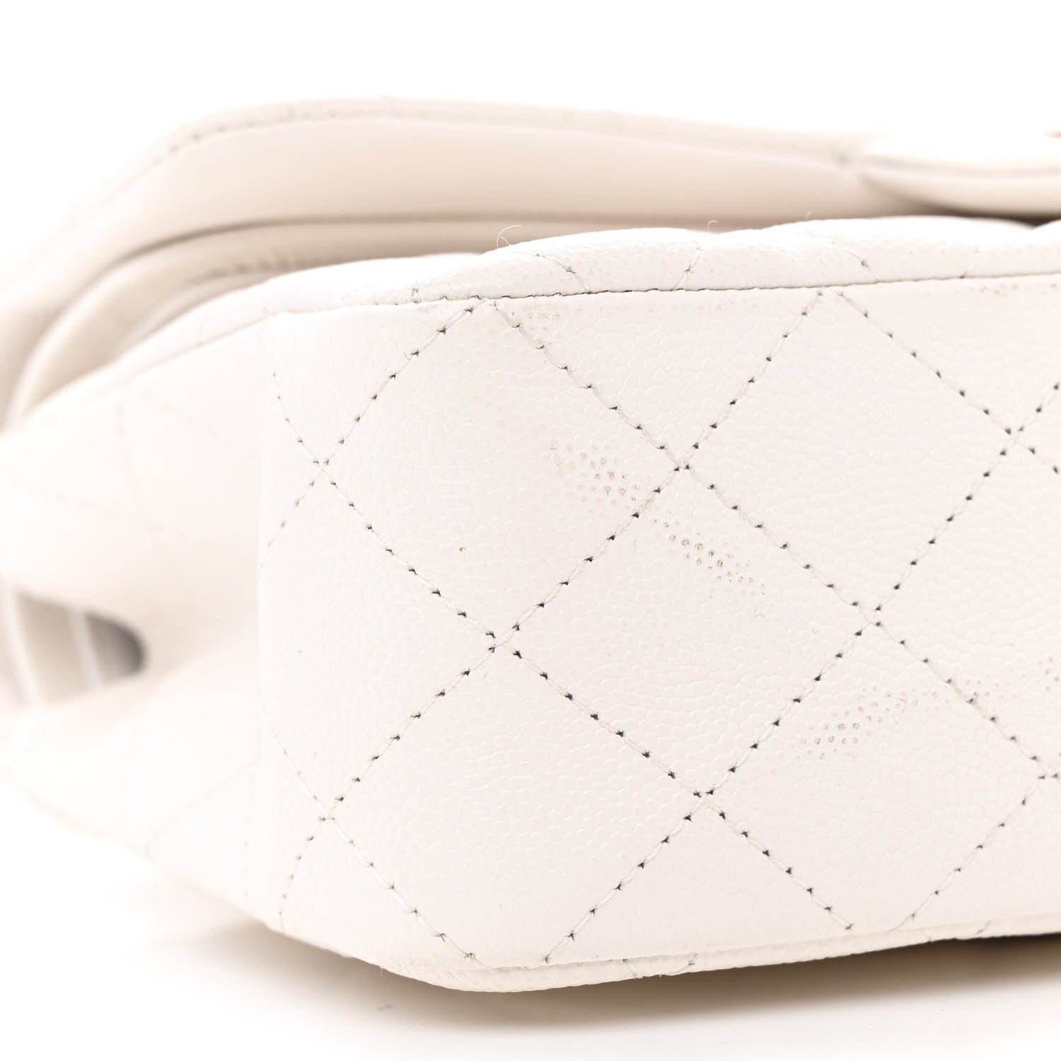 Chanel Caviar Quilted Small Double Flap White 9 of 13