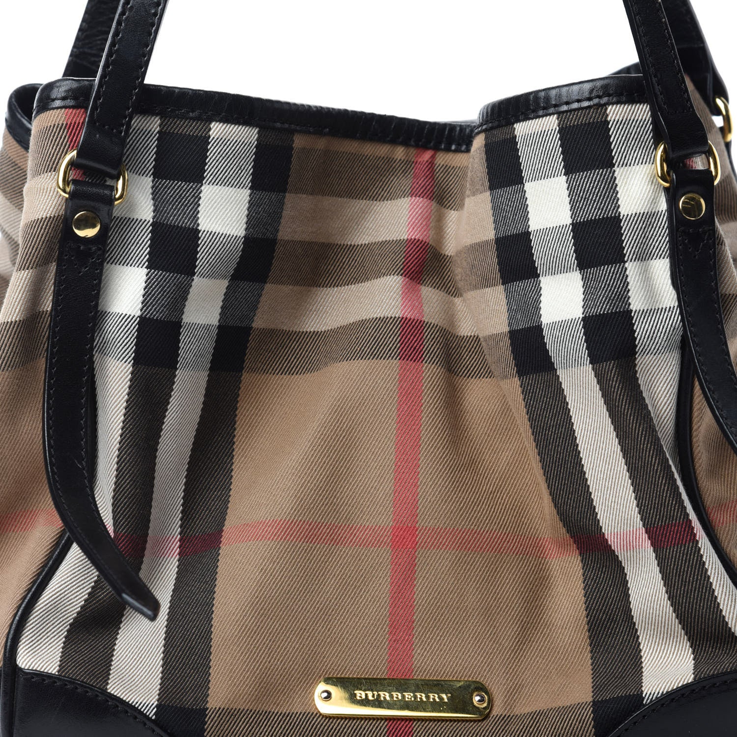 Burberry House Check Small Canterbury Tote Black 11 of 11