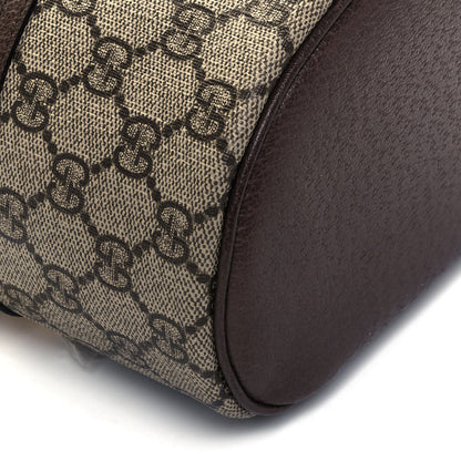 Gucci GG Supreme Monogram Textured Calfskin Web Ophidia Vanity Cosmetic Case Beige Ebony New Acero 8 of 10