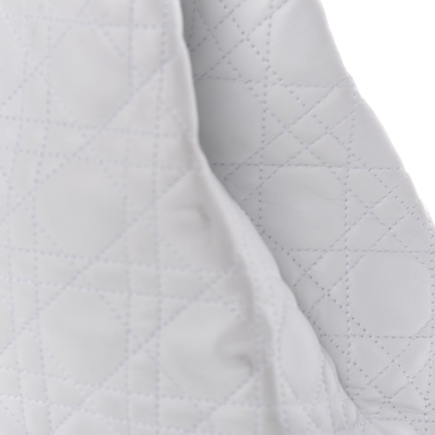 Christian Dior Lambskin Cannage Medium Soft Lady Dior White 8 of 18