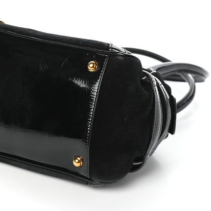 Gucci Suede Medium Wave Boston Black 9 of 10