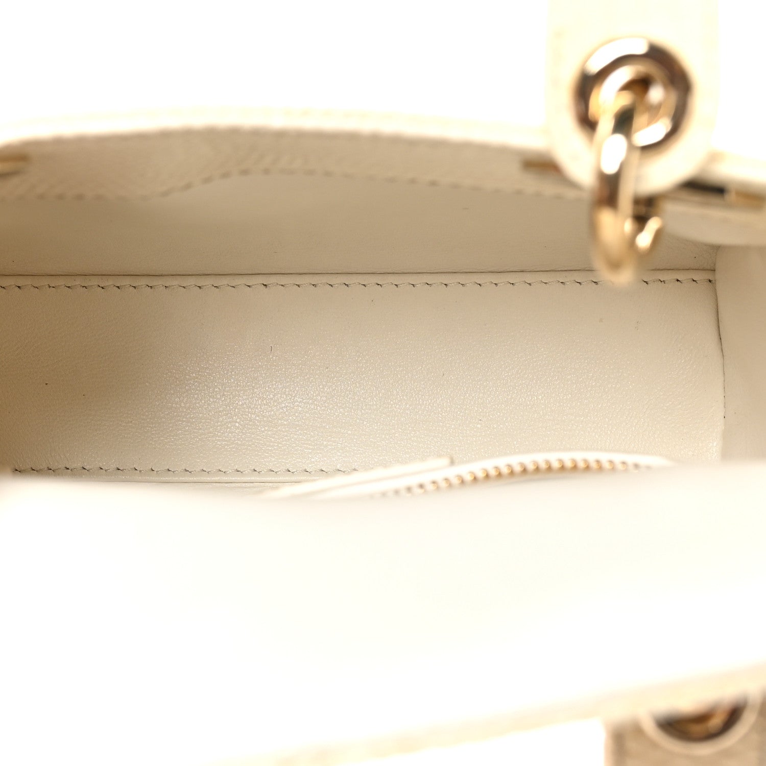 Christian Dior Lizard Mini Lady Dior White 1756817 – FASHIONPHILE