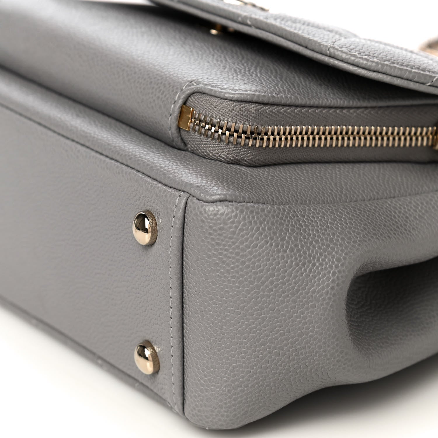 Chanel Caviar Quilted Small Business Affinity Flap Grey 10 of 12