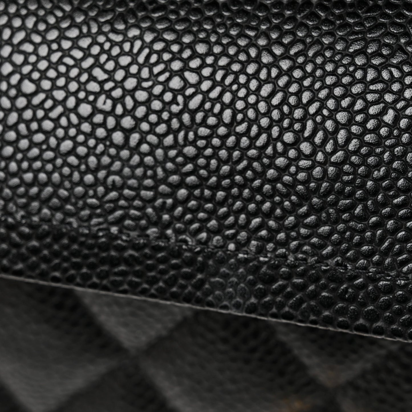 Caviar Quilted Small Double Flap Black