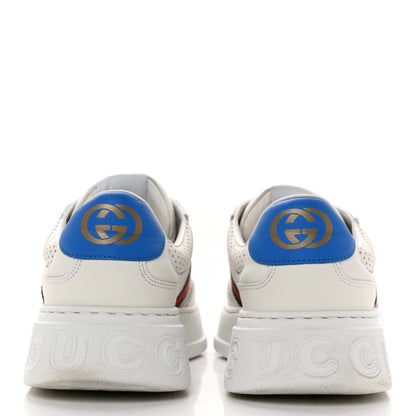 Gucci Calfskin Web Mens Ace Sneakers 9 White Blue 5 of 16