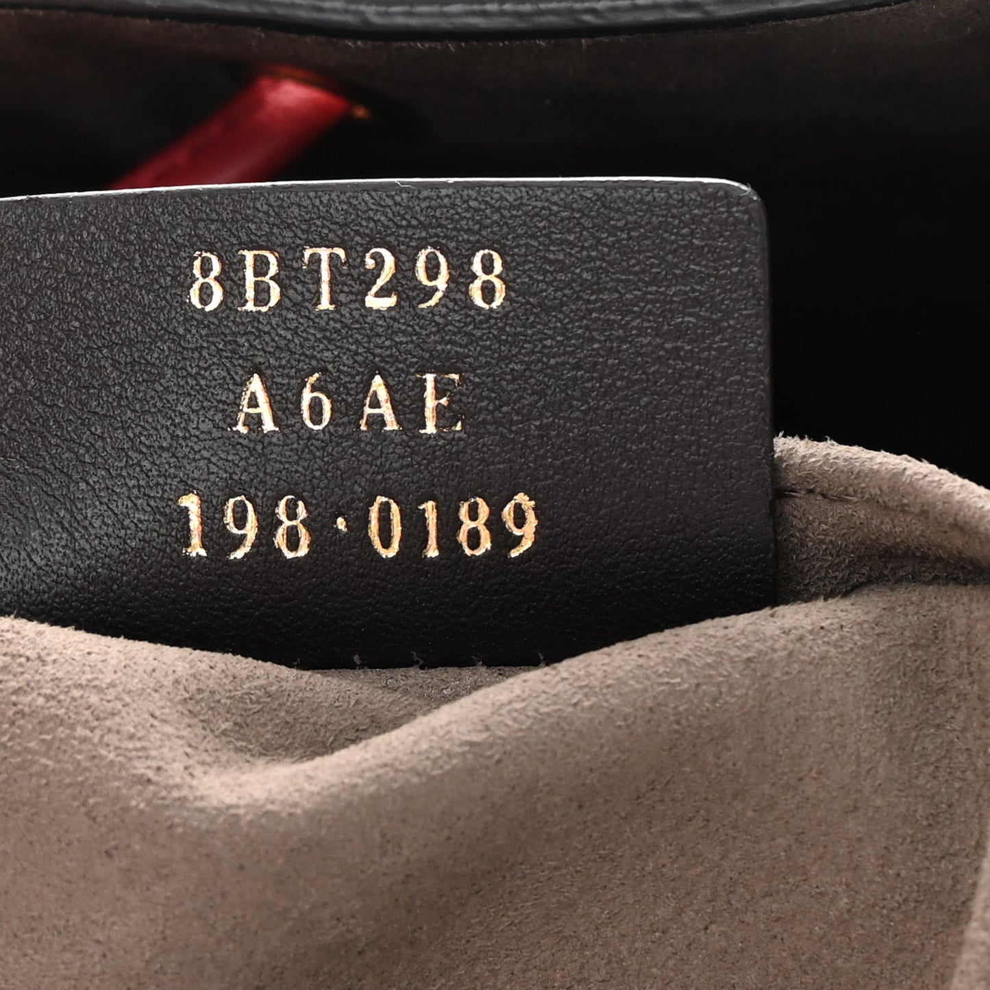 Vitello Grace F is Fendi Bi-Color FF 1974 Embossed Grande Mon Tresor Bucket Bag Maya Black Fragola