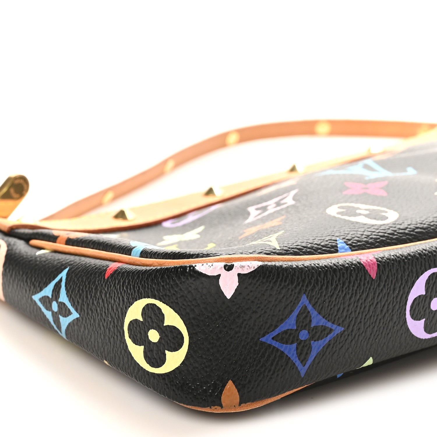 Louis Vuitton Monogram Multicolor Pochette Accessories Black 8 of 9