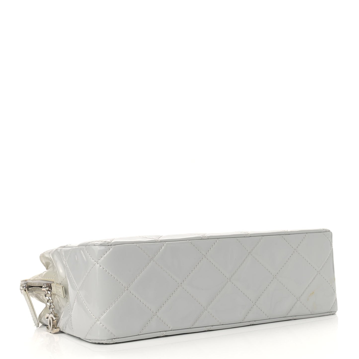 Vinyl Quilted In the Business Camera Case Light Grey