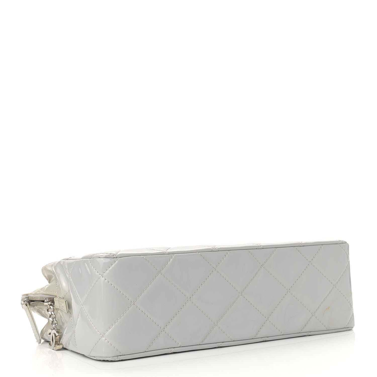 Chanel Vinyl Quilted In the Business Camera Case Light Grey 4 of 15
