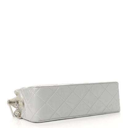 Chanel Vinyl Quilted In the Business Camera Case Light Grey 4 of 15