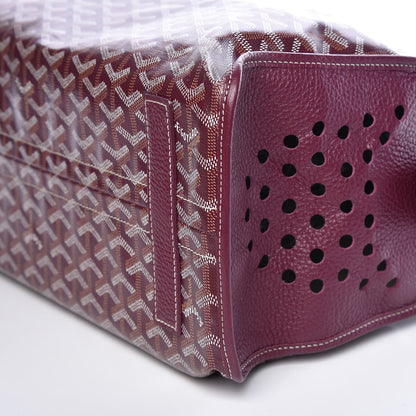Goyard Goyardine Sac Hardy Pet Carrier PM Burgundy 7 of 12