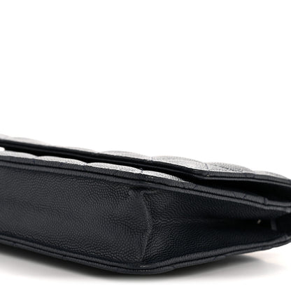 Chanel Caviar Quilted Wallet on Chain WOC Navy Blue 11 of 13