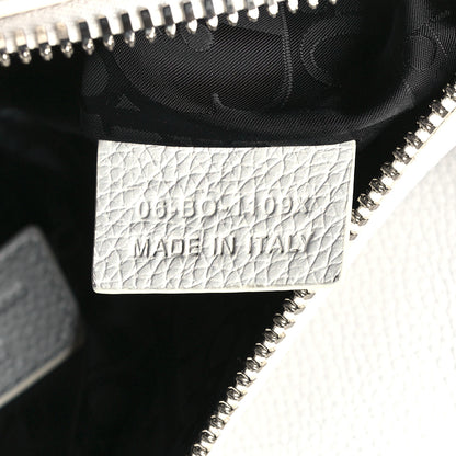 Christian Dior X DANIEL ARSHAM Grained Calfskin Newspaper Print Saddle Bag White 7 of 11