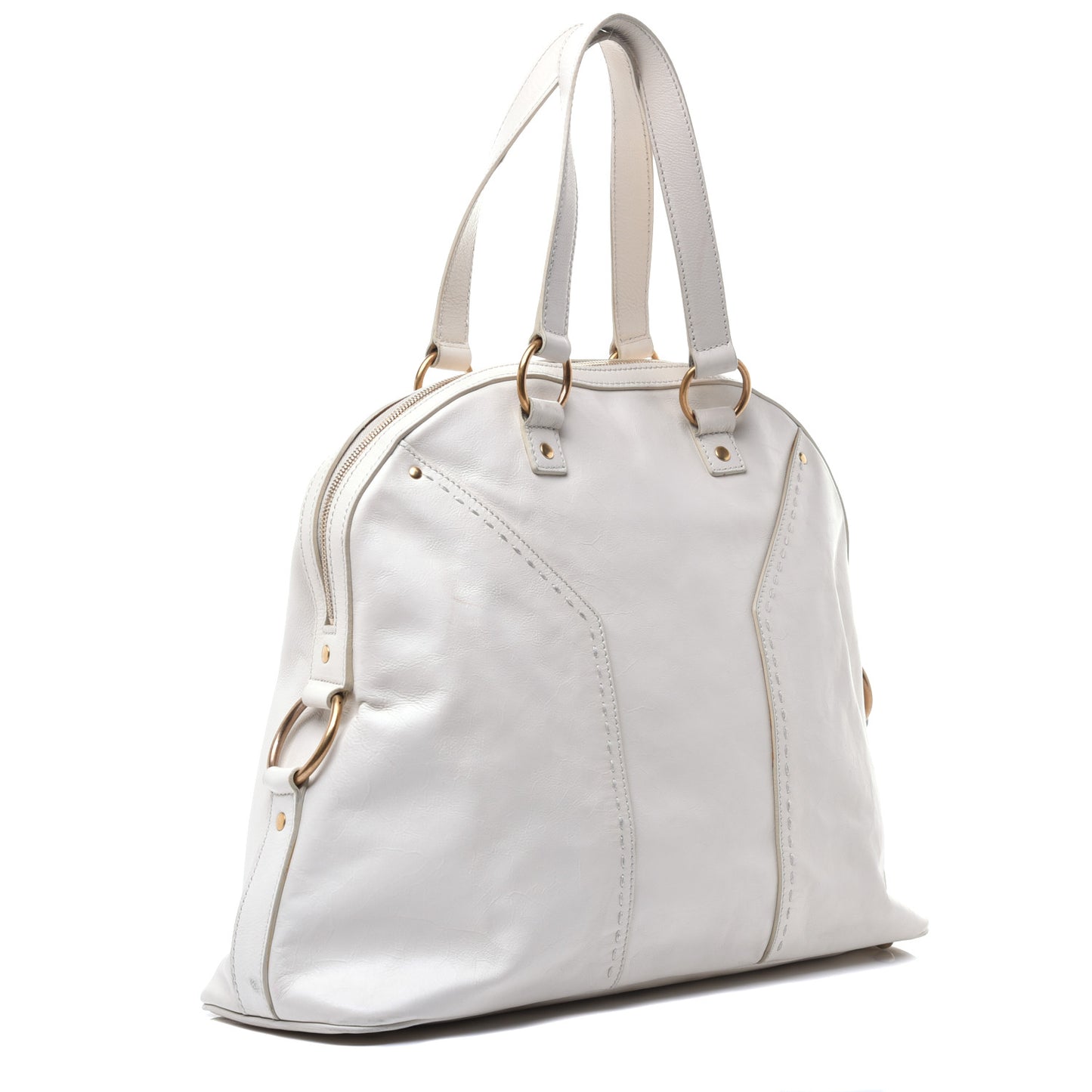 Calfskin Oversized Muse Ivory
