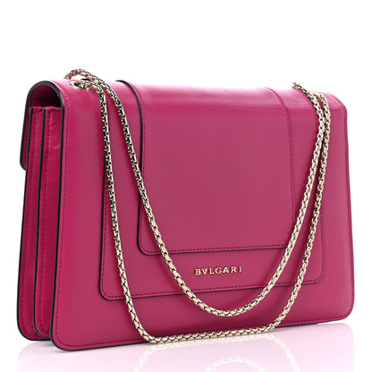 Bulgari Calfskin Serpenti Forever Shoulder Bag Pink 3 of 8