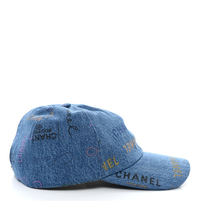 Chanel Denim Mood Cap Hat Blue 5 of 9