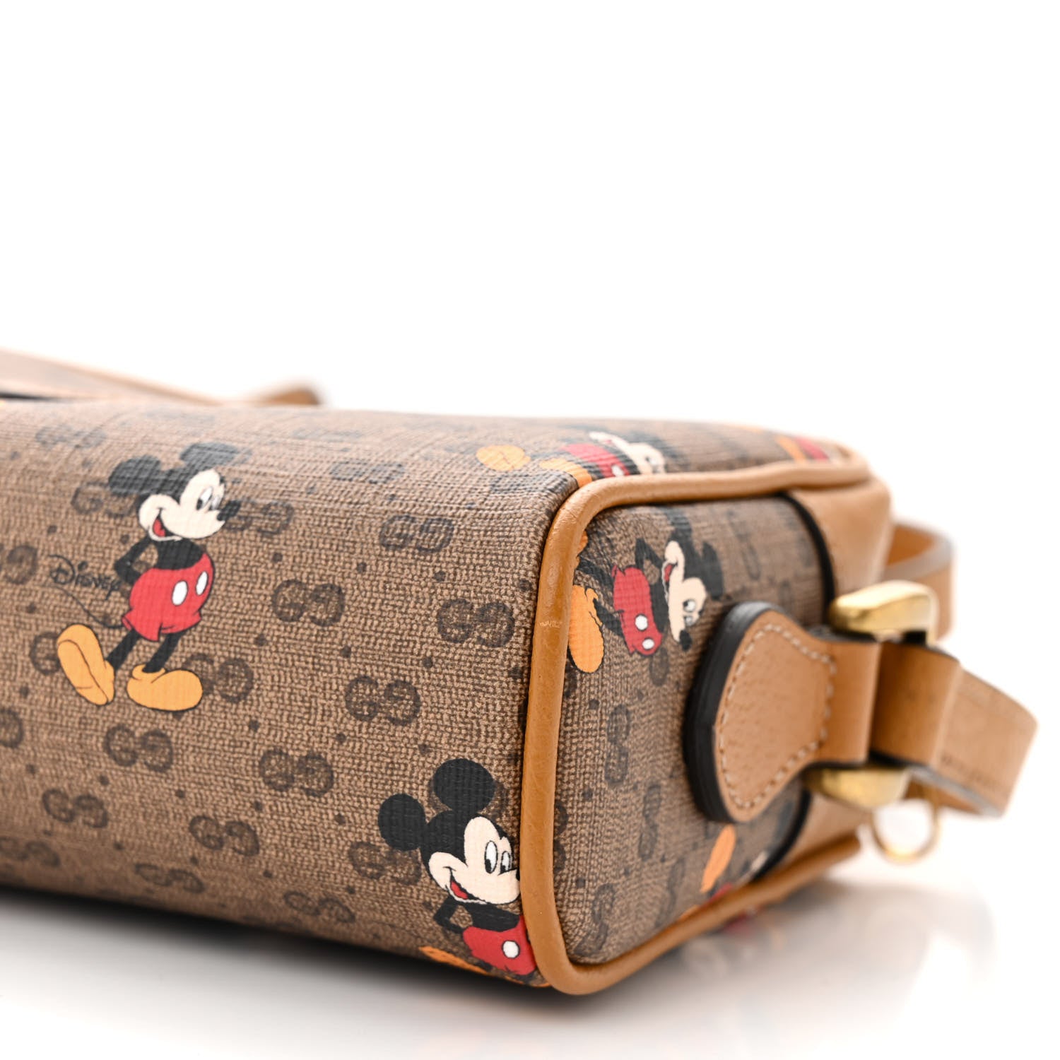 Gucci X DISNEY Mini Vintage GG Supreme Monogram Mickey Mouse Shoulder Bag Beige Vintage Sun Oil 10 of 11
