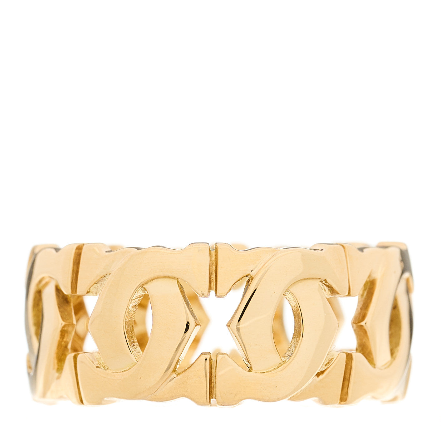 18K Yellow Gold C De Cartier Ring 50 5.25